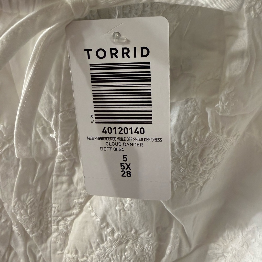 Torrid White Textured dress - Picture 4 of 4